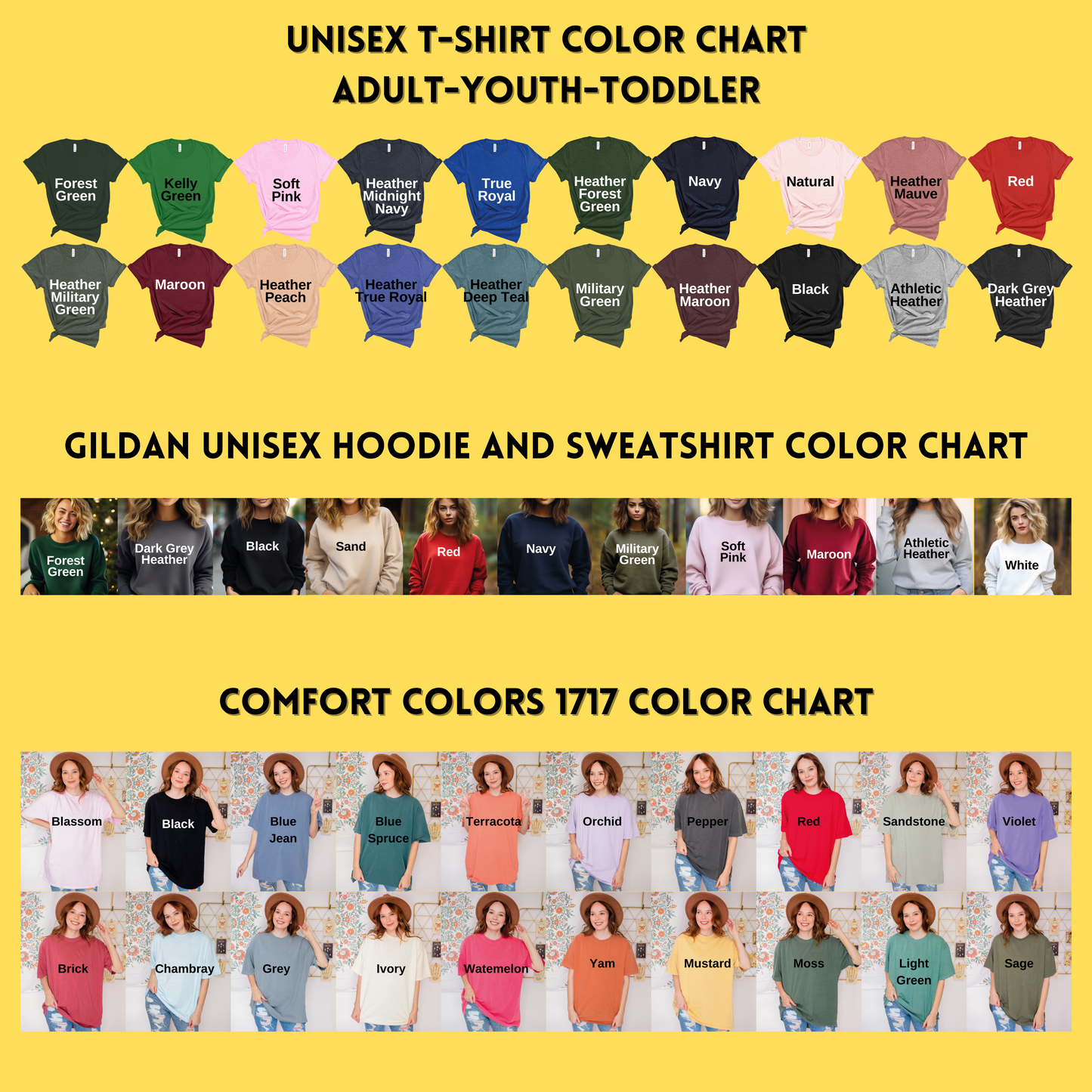 a group of women's t - shirts with different colors